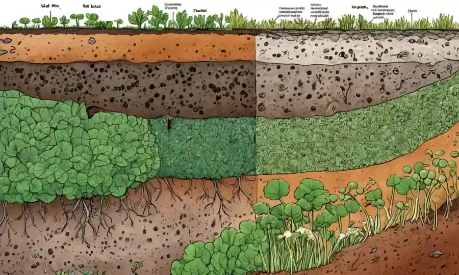 Un gráfico que muestra la relación entre salinidad del suelo y hongos endofiticos en plantas.