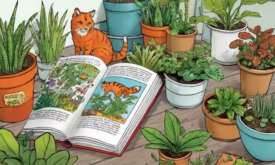 Un libro abierto con ilustraciones de animales y plantas sobreviviendo juntos en entornos áridos, gélidos o bajo presión.