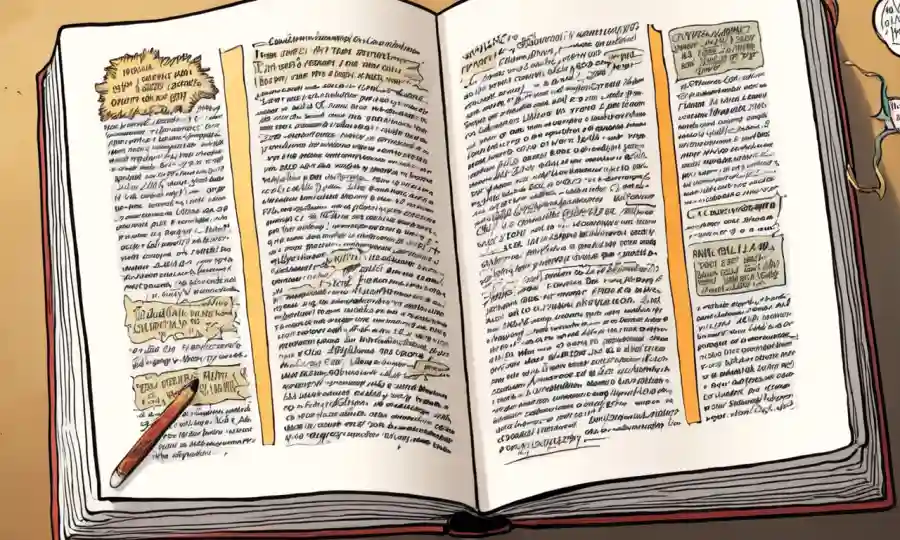 Un cierre de un libro abierto con palabras Symbiosis resaltada en la página.
