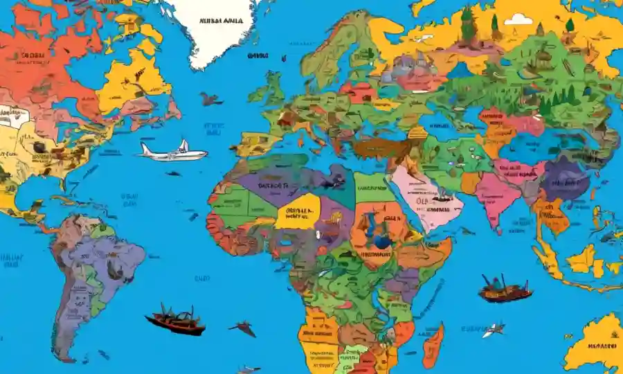 Visuales coloridos que ilustran diversos ejemplos de simbiosis cultural en un plano global.
