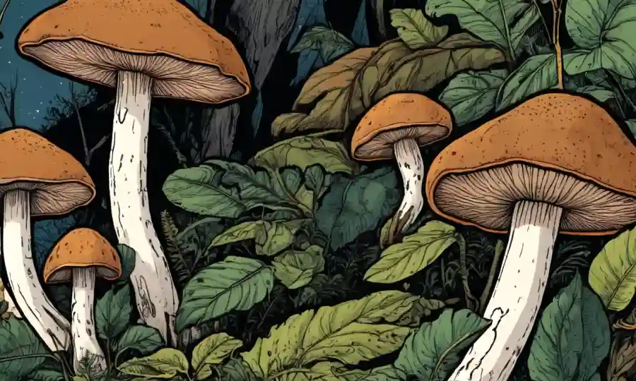 Una imagen de cerca del hongo Boletus con detalles sobre sus características.