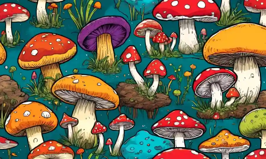 Setas vibrantes de diversas formas y tamaños que se celebran en diversos entornos culturales de todo el mundo.