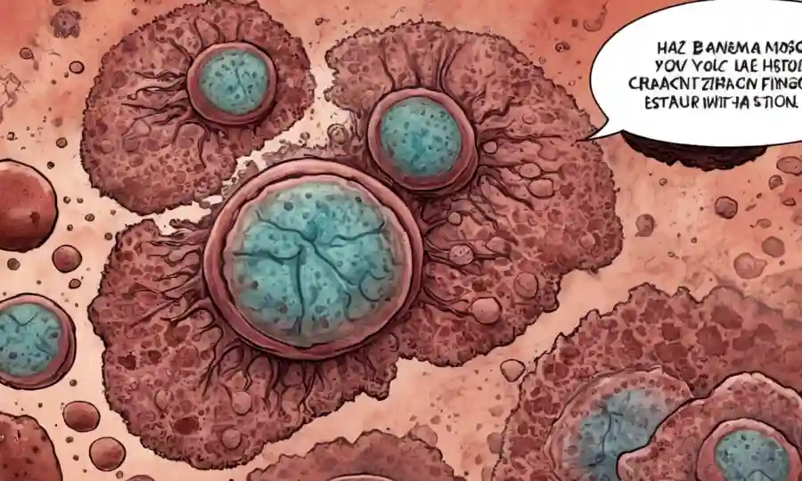 Un profesional médico que examina la piel afectada por infecciones fúngicas en un microscopio.